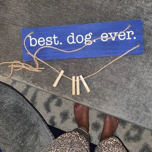 Best dog ever wall sign